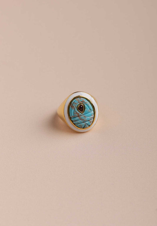 Ring Kenya 3bkt Turquoise