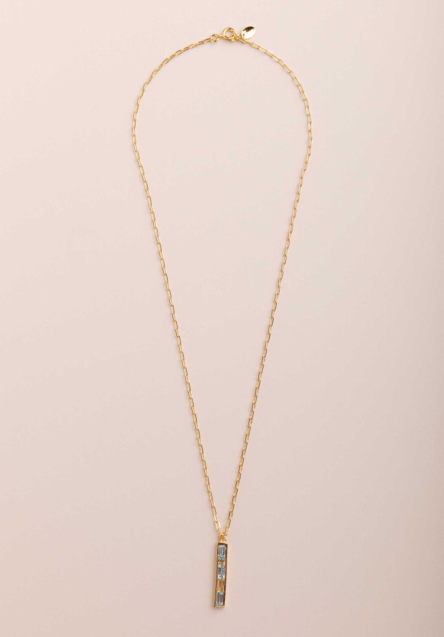 Necklace Paz Topaze Cibt4 Bleu