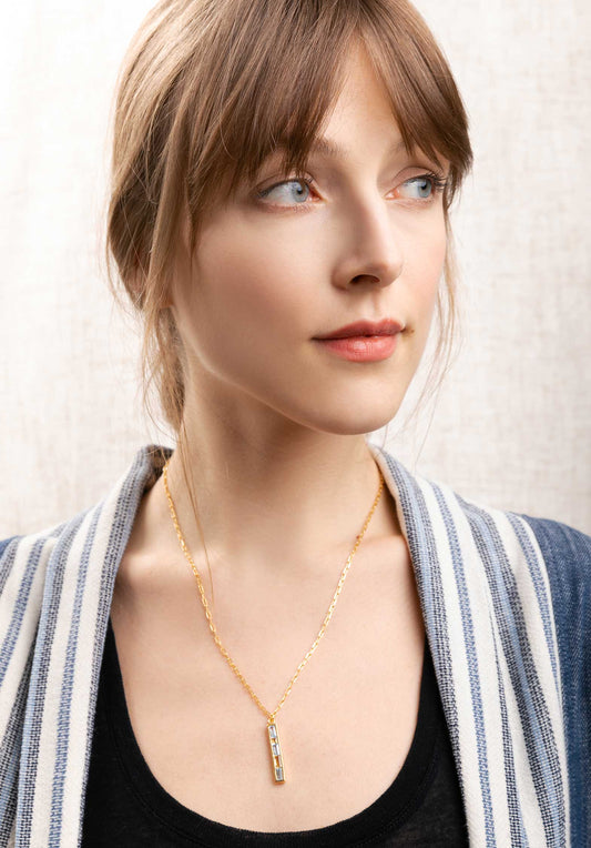 Necklace Paz Topaze Cibt4 Bleu