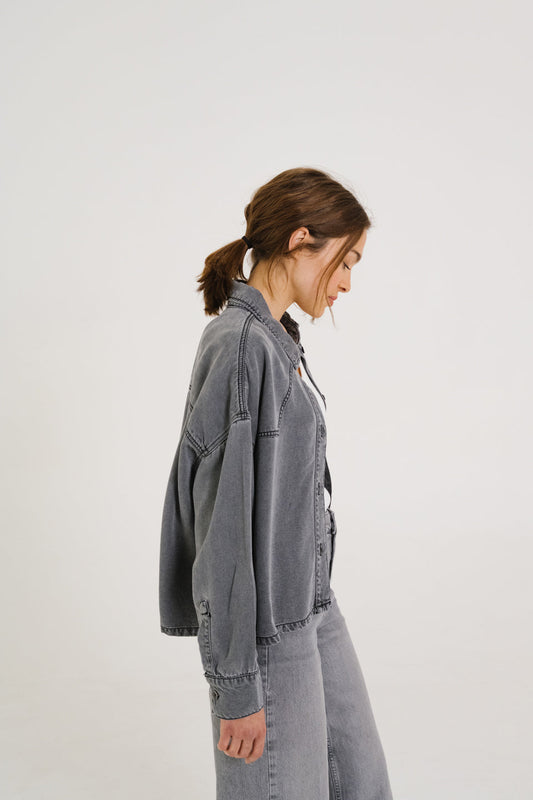 Shirt Emi Brume Noir-Denim