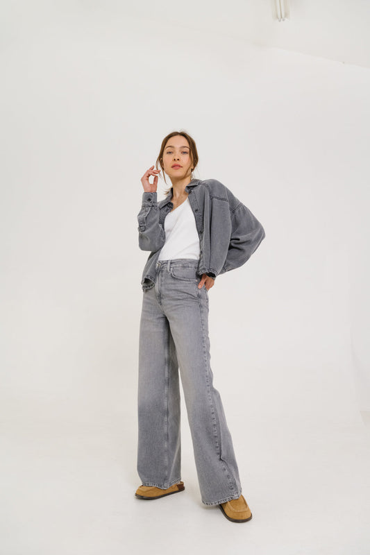 Shirt Emi Brume Noir-Denim