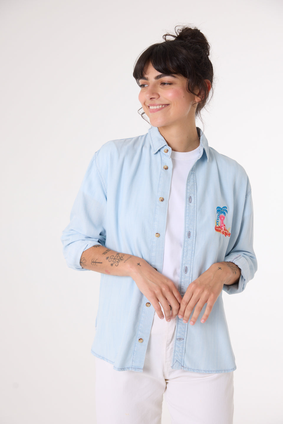 Denim Shirt Brodee Maria Dundee Indigo