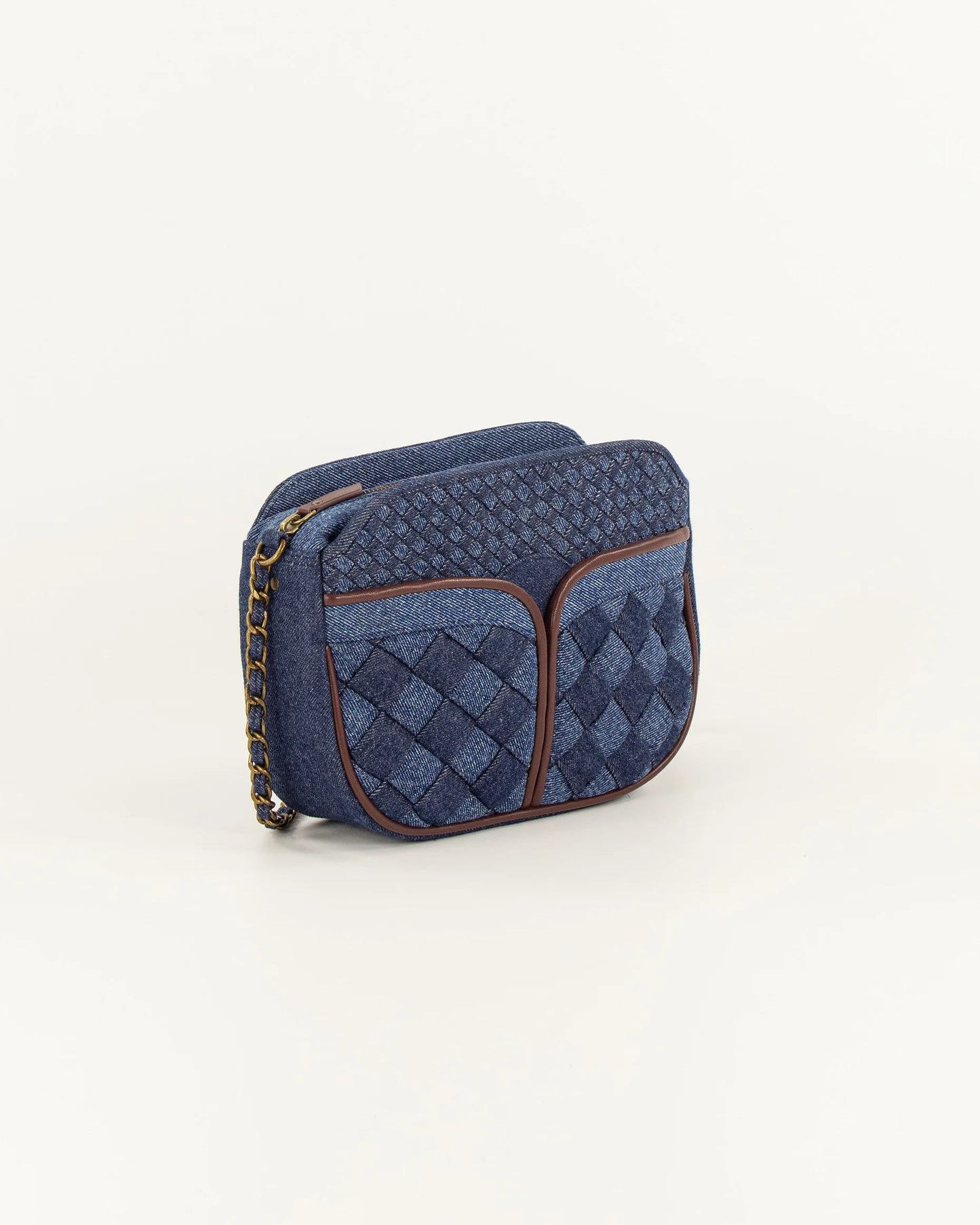 Crossbody Bag Divine Br Divine Braided Denim-Blue