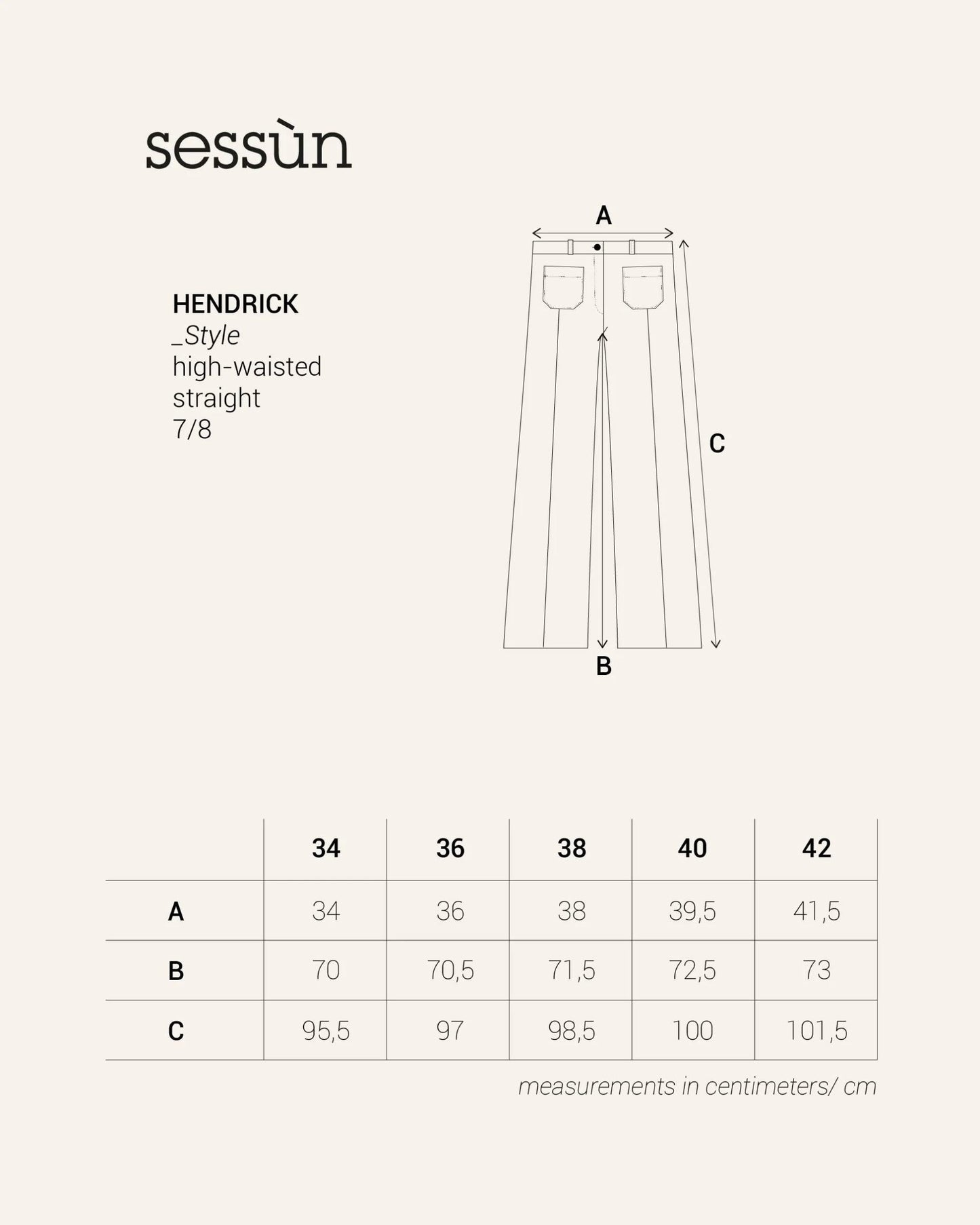 SESSUN | Hendrick Straight Trousers in Smoke-Green