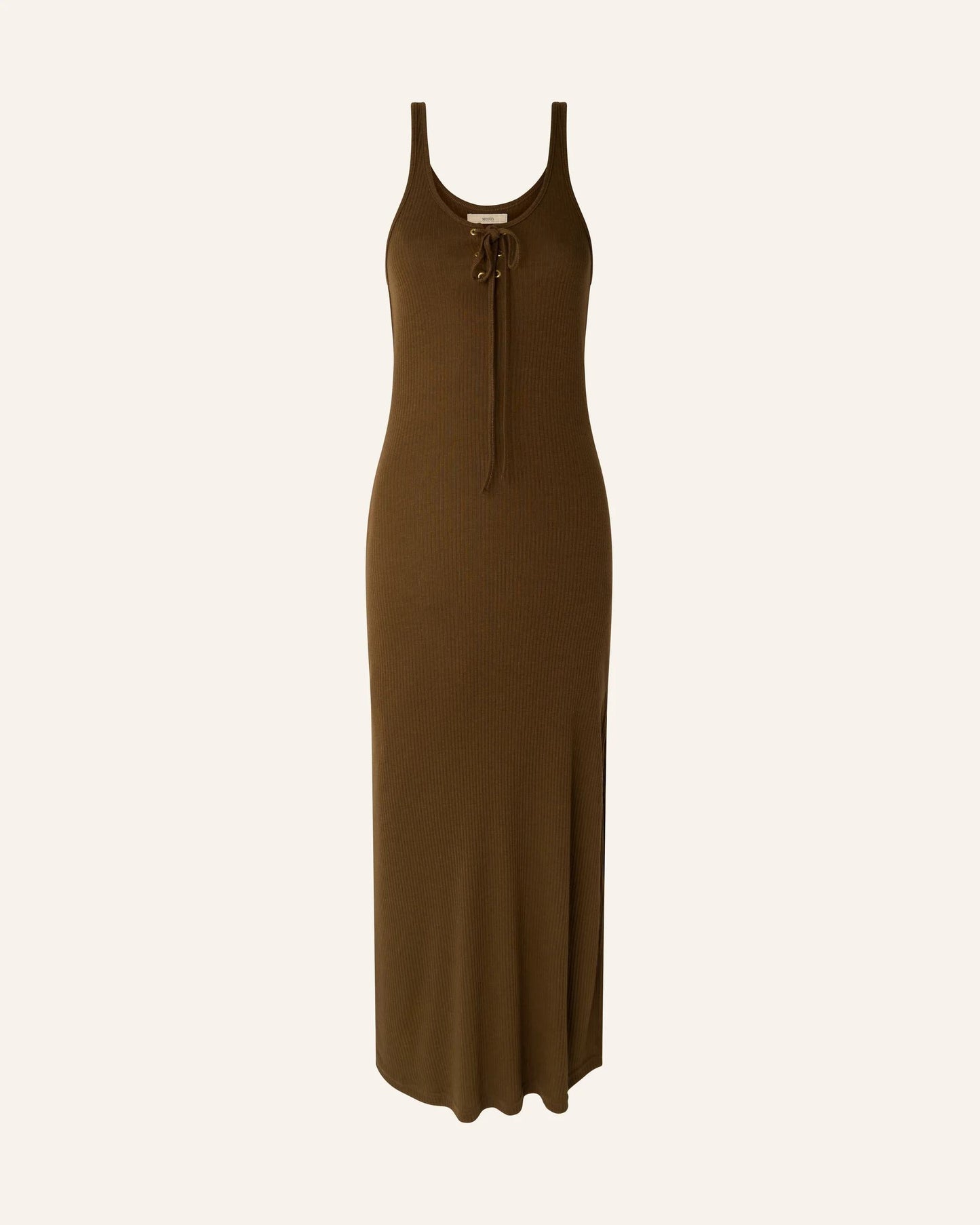 Sessun | Lightweight Ribbed Jersey Dress Baobab