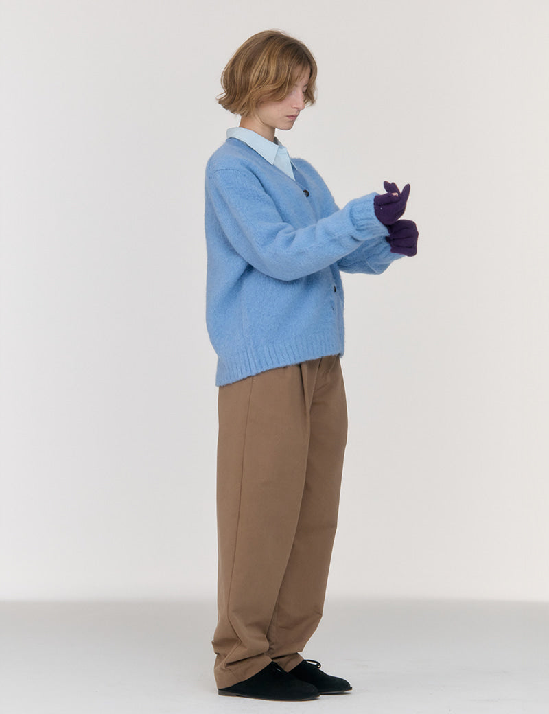 Pants G4wpt01m9 Curved Cotton Brown