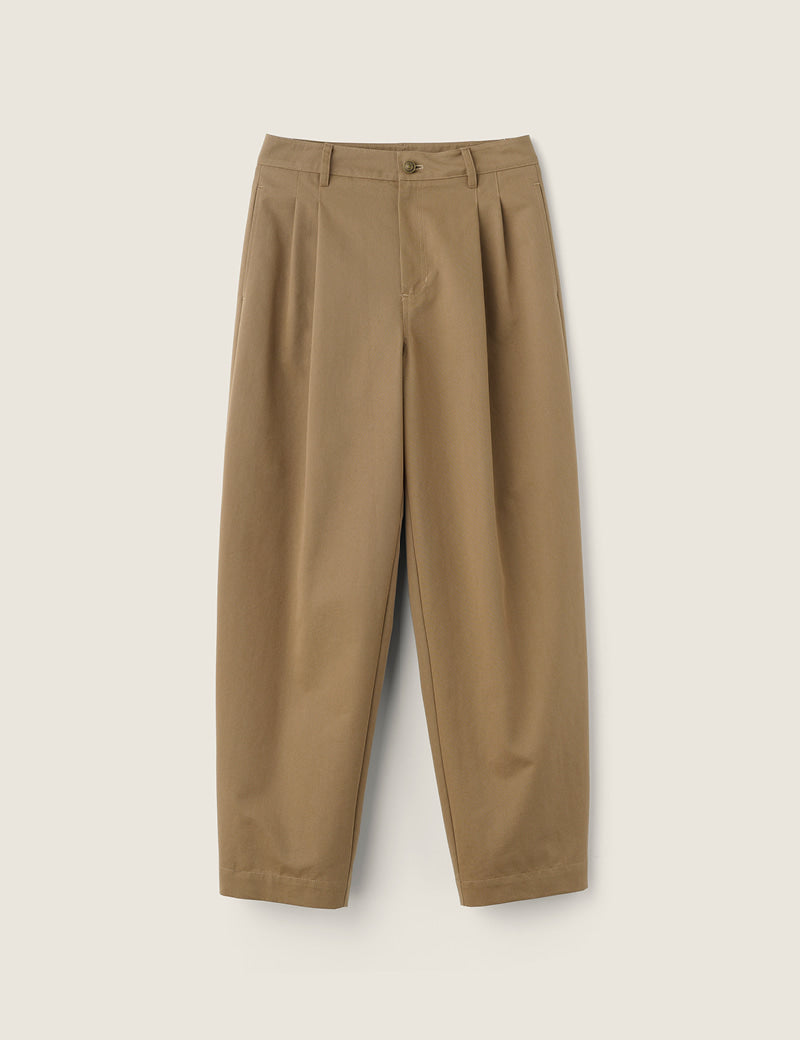 Pants G4wpt01m9 Curved Cotton Brown
