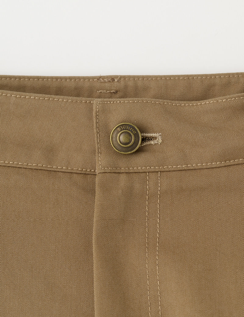 Pants G4wpt01m9 Curved Cotton Brown