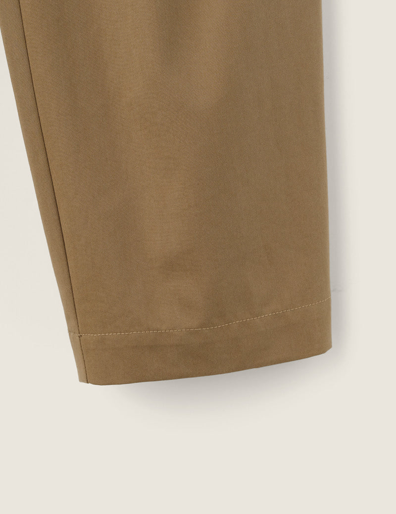 Pants G4wpt01m9 Curved Cotton Brown