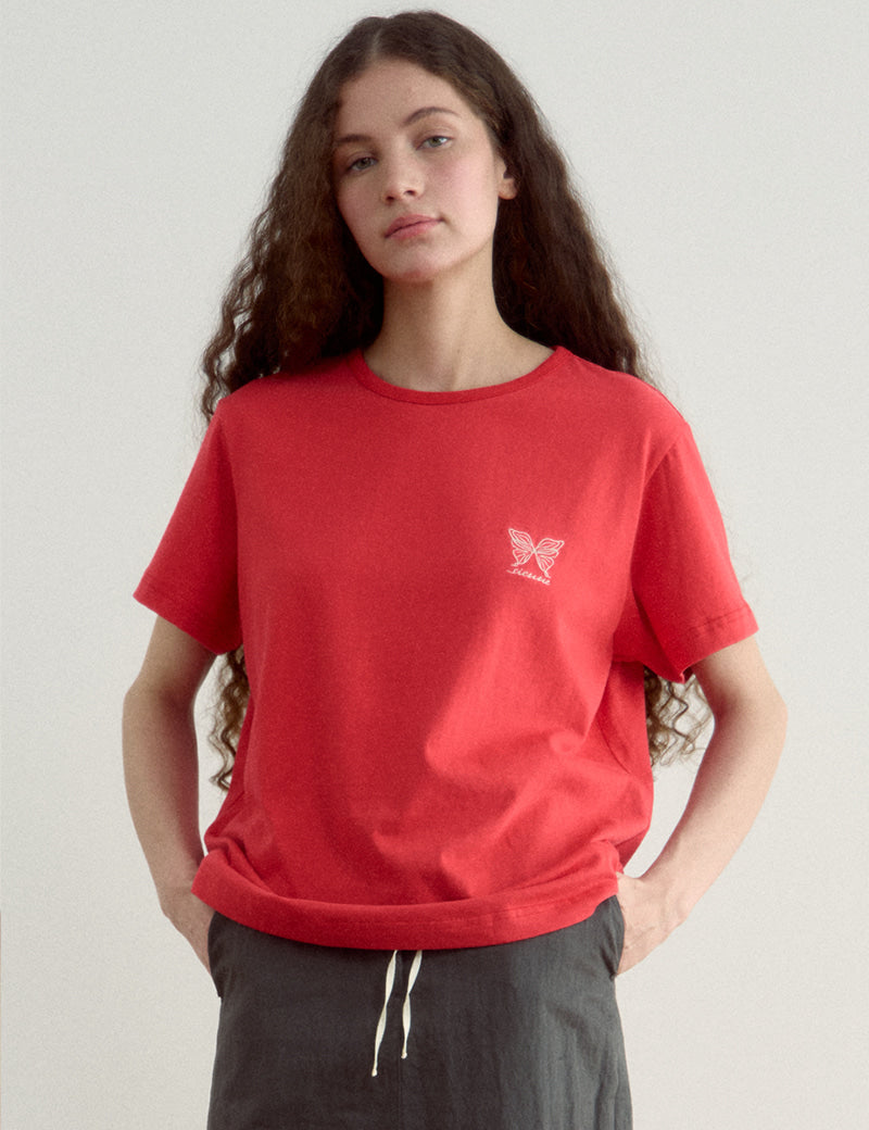 Tshirt G4wts04f6 Laye Sleeve Red