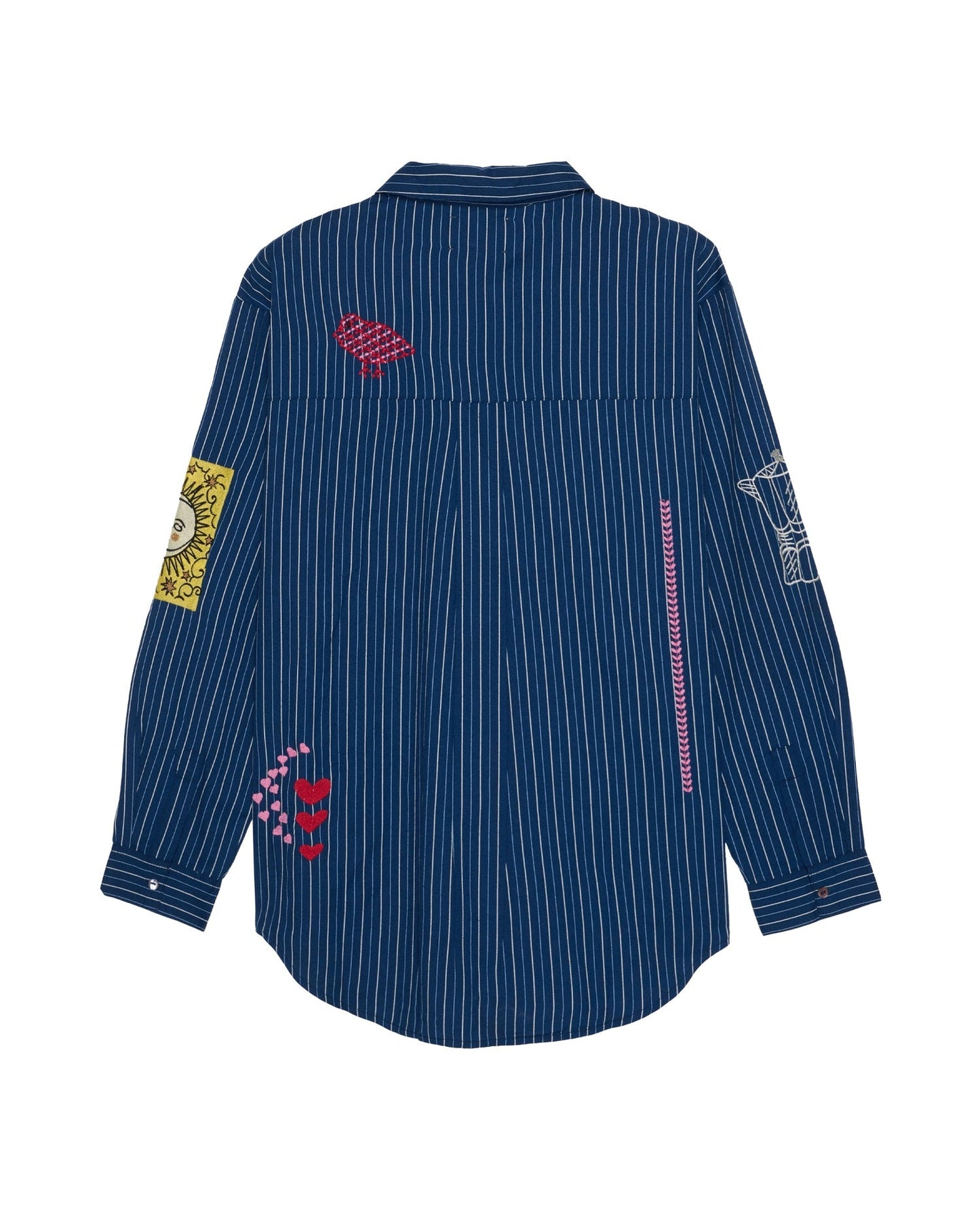 Sissel Edelbo | Brenna Shirt - Navy Stripe Poplin