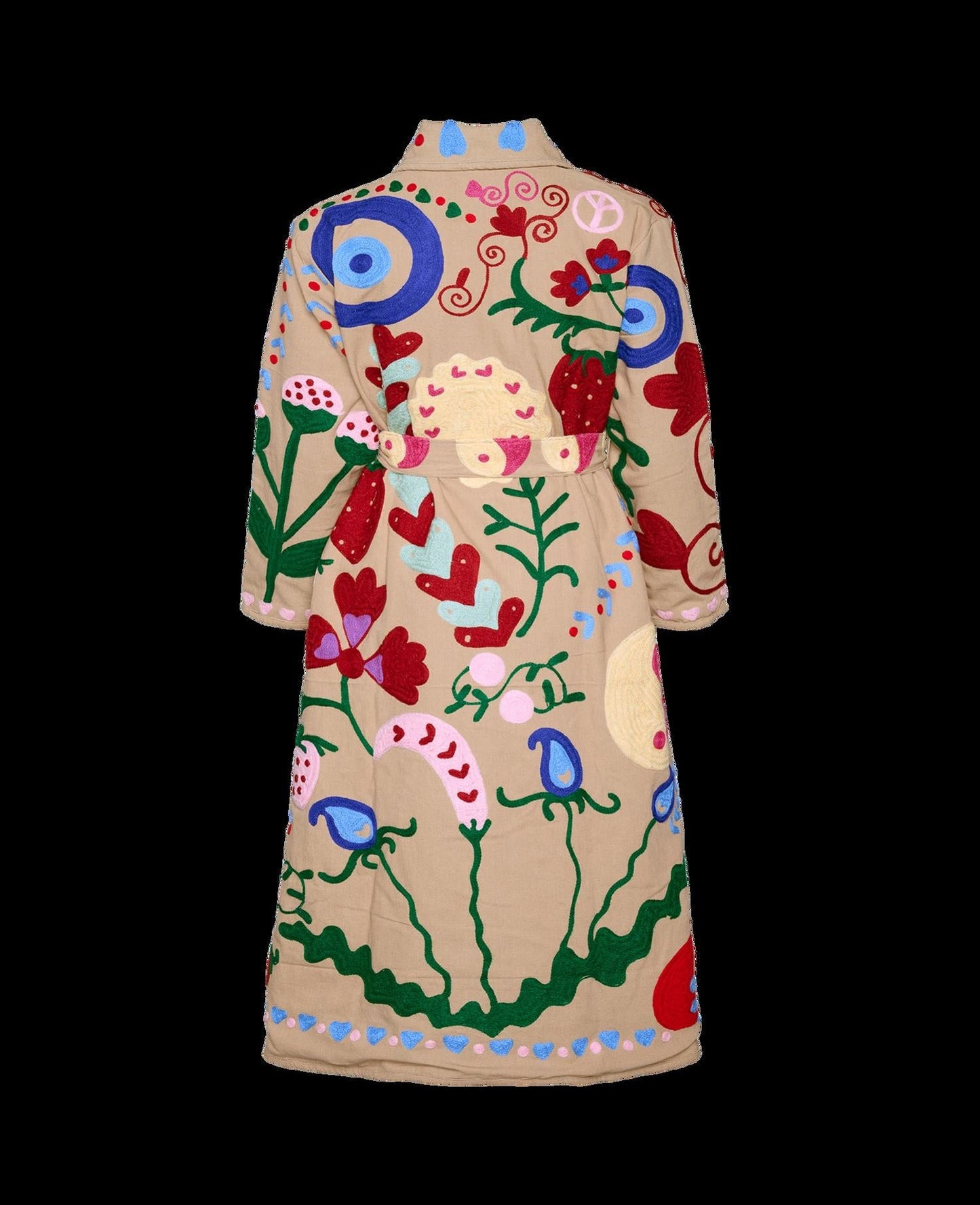 Coat Rose Suzani Sand-Wave