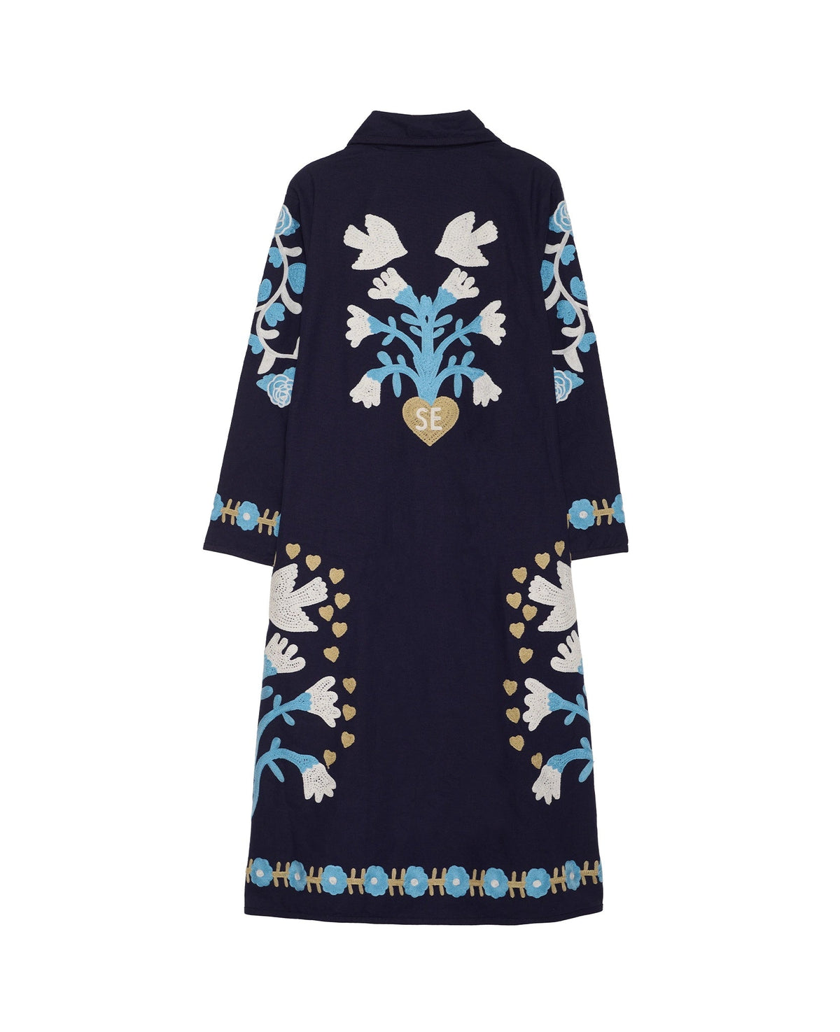Sissel Edelbo | Rose Coat - Navy Suzani