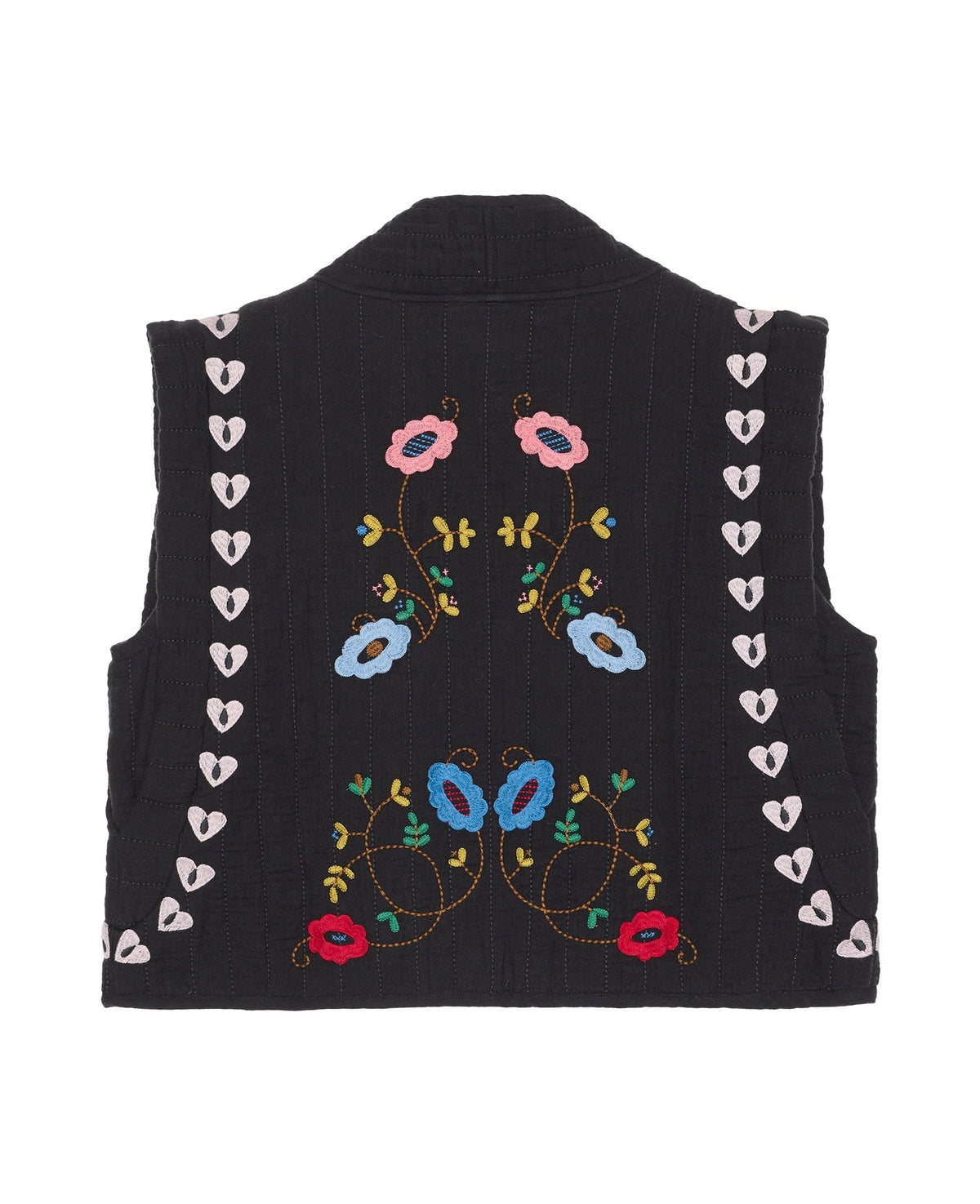 Sissel Edelbo | Samira Embroidered Vest - Almost-Black
