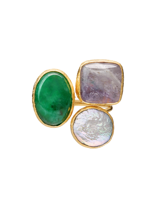 Ring Avant-garde Green