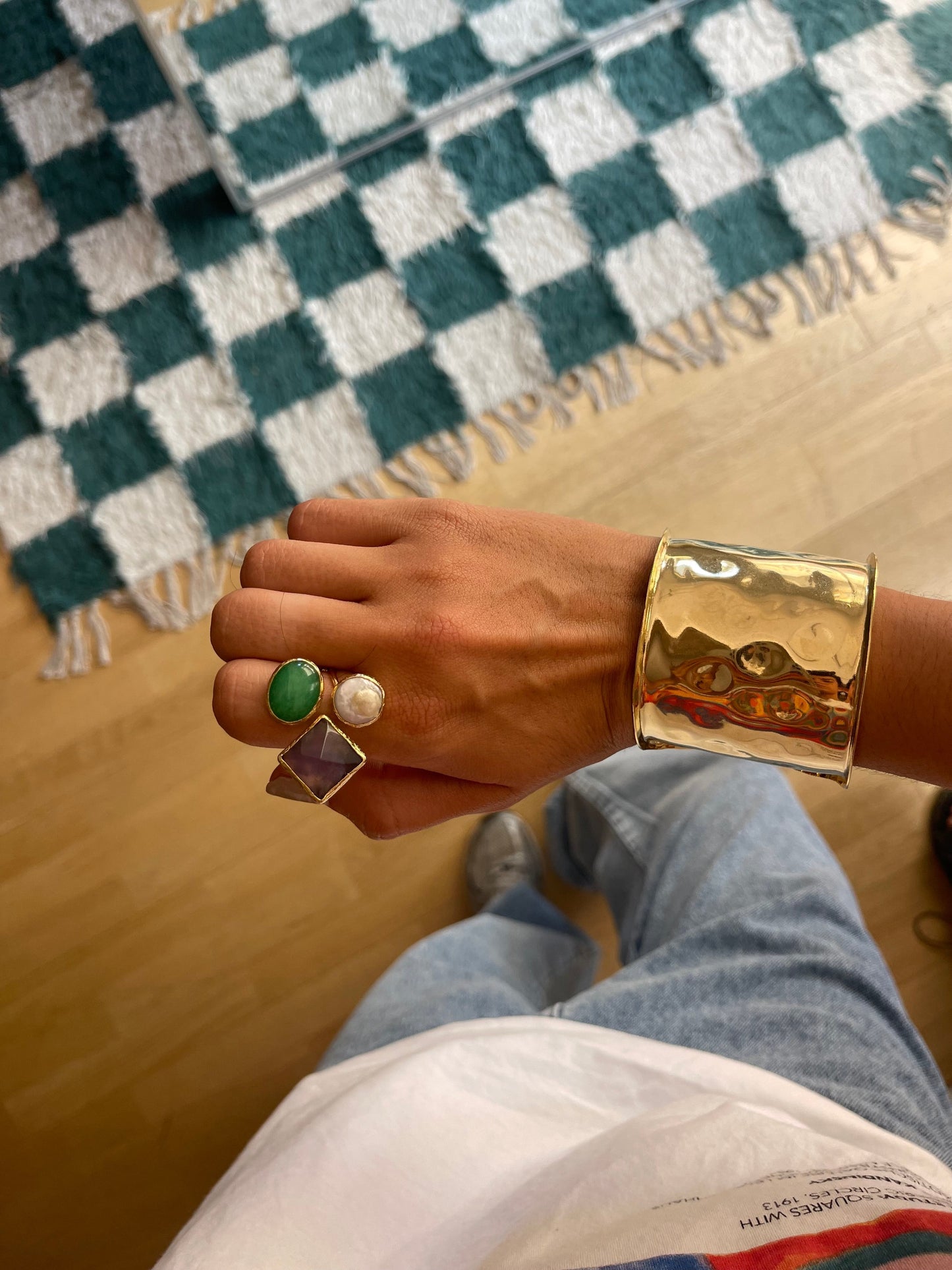 Ring Avant-garde Green