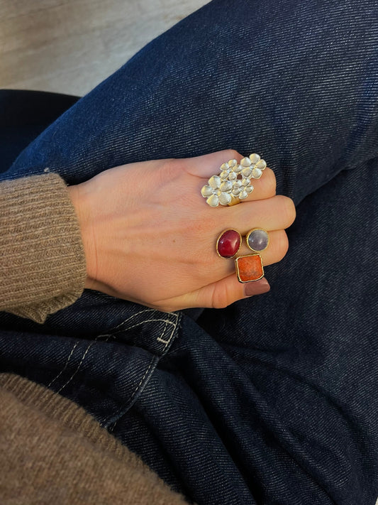 Ring Avant-garde Red