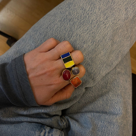 Ring Avant-garde Red