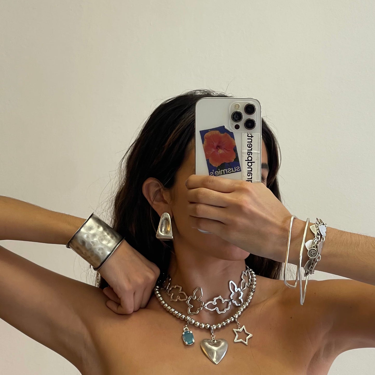 Bangle Bracel Reflejos Silver