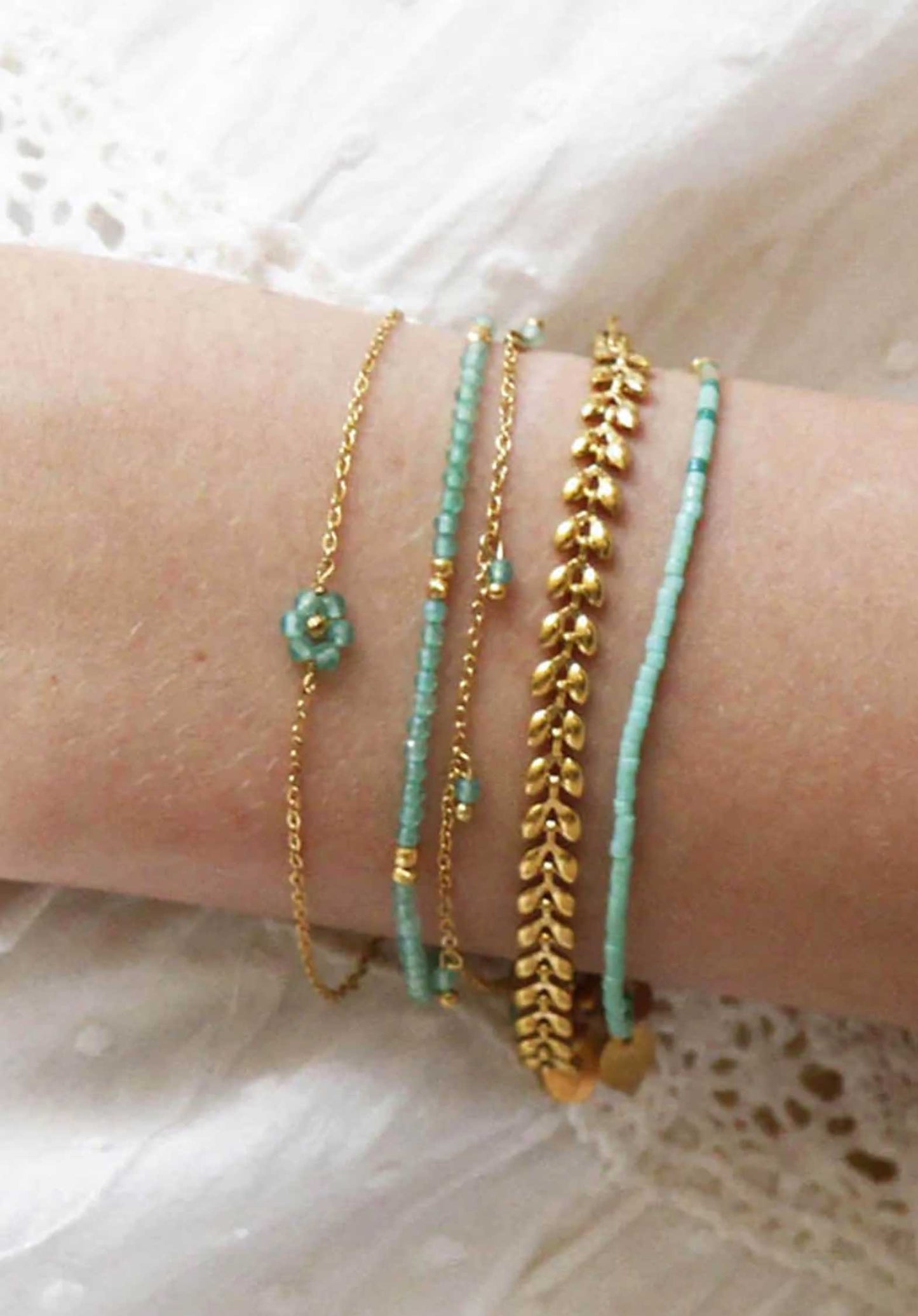 LES CLEIAS | Mini Maya Bracelet - Pink