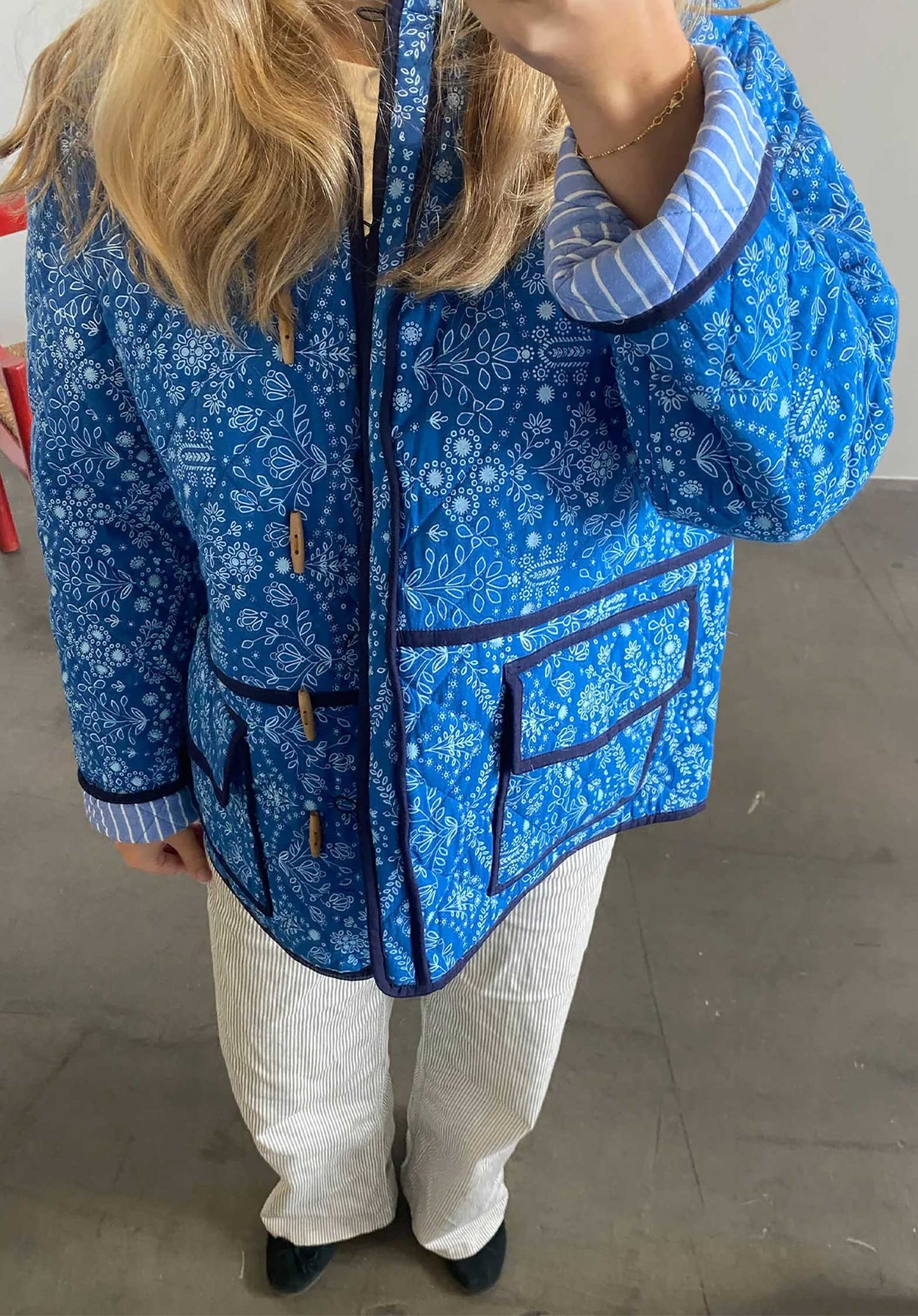 Jacket Se 1470 Adriane Jacket Blue-Flower