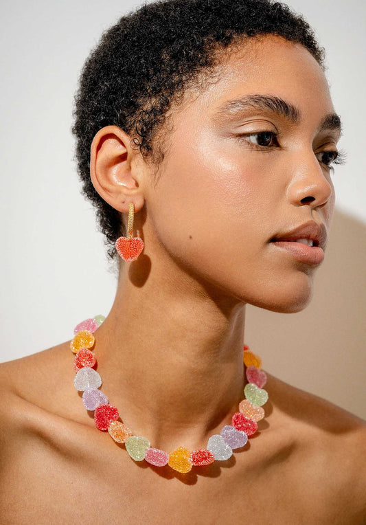 Necklace Jelly He Jelly Heart N Multi