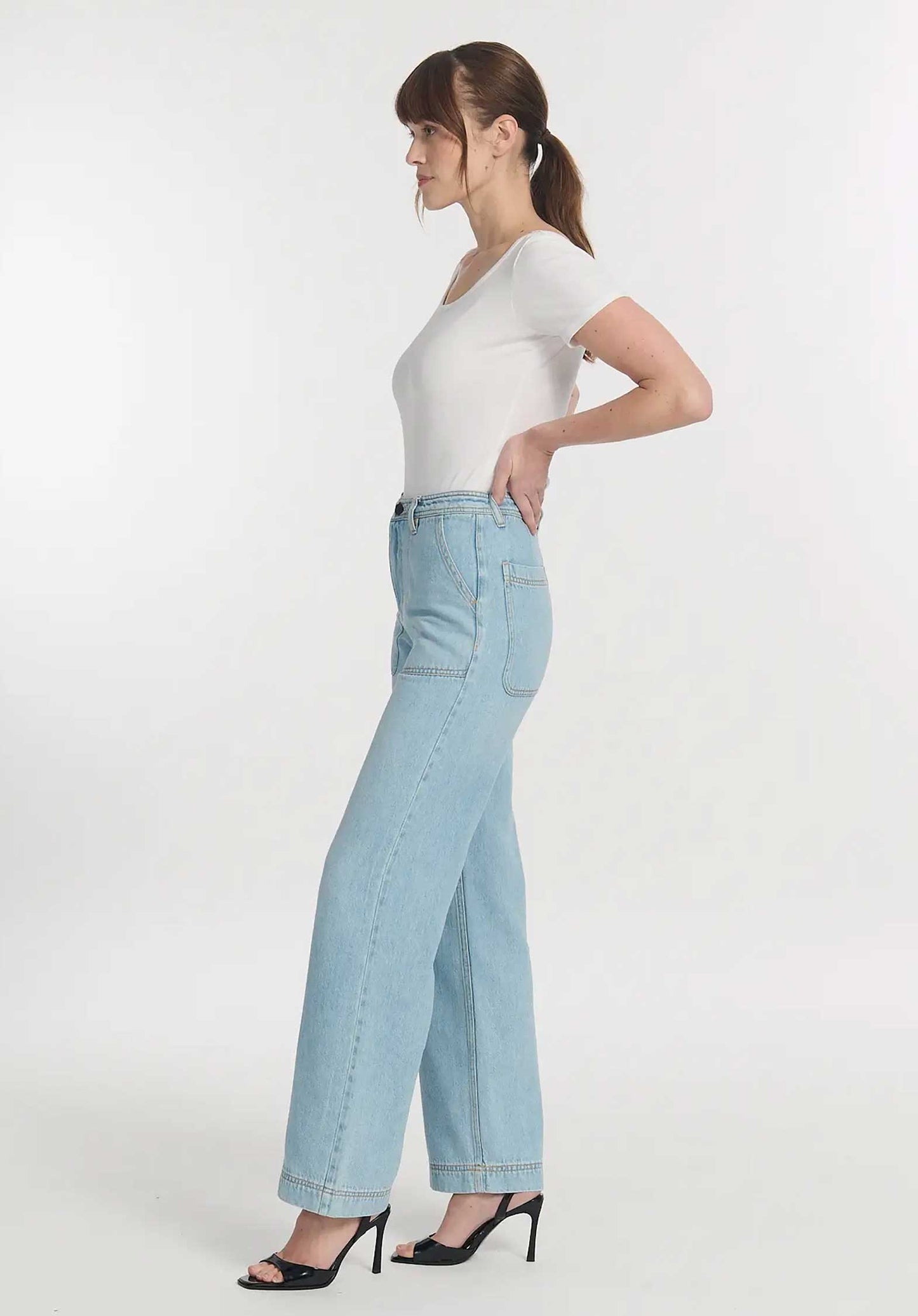 Jeans Po1501 Sperone Denim Bleach