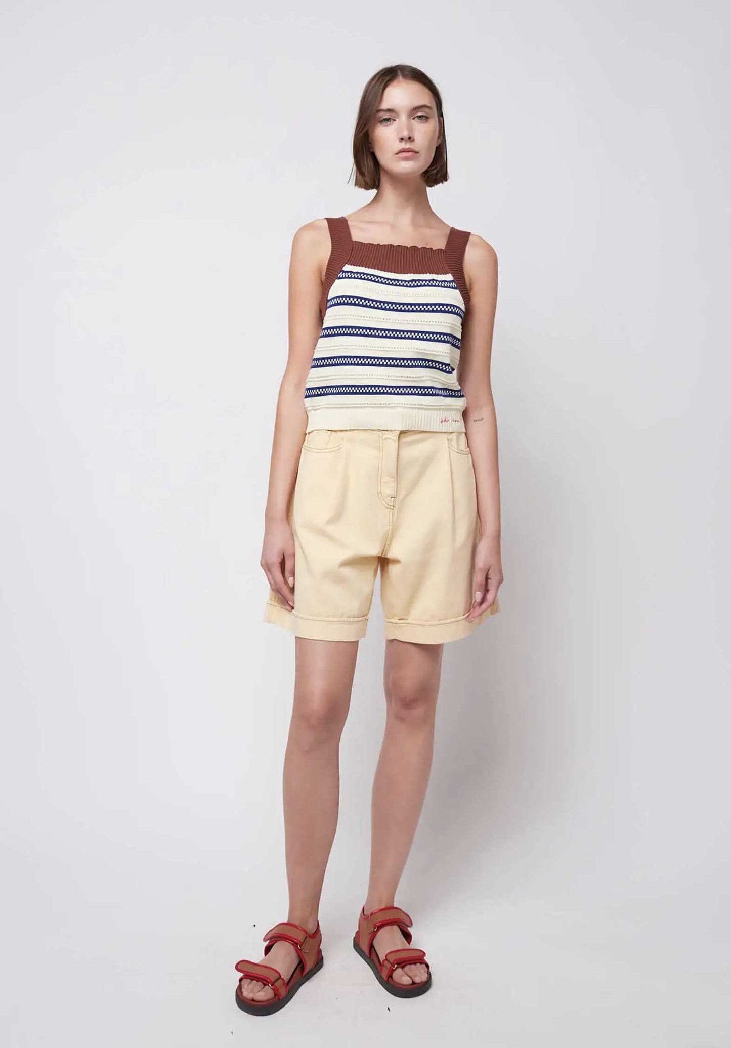 Tank Stripes Knitt 125ad105 Off-White