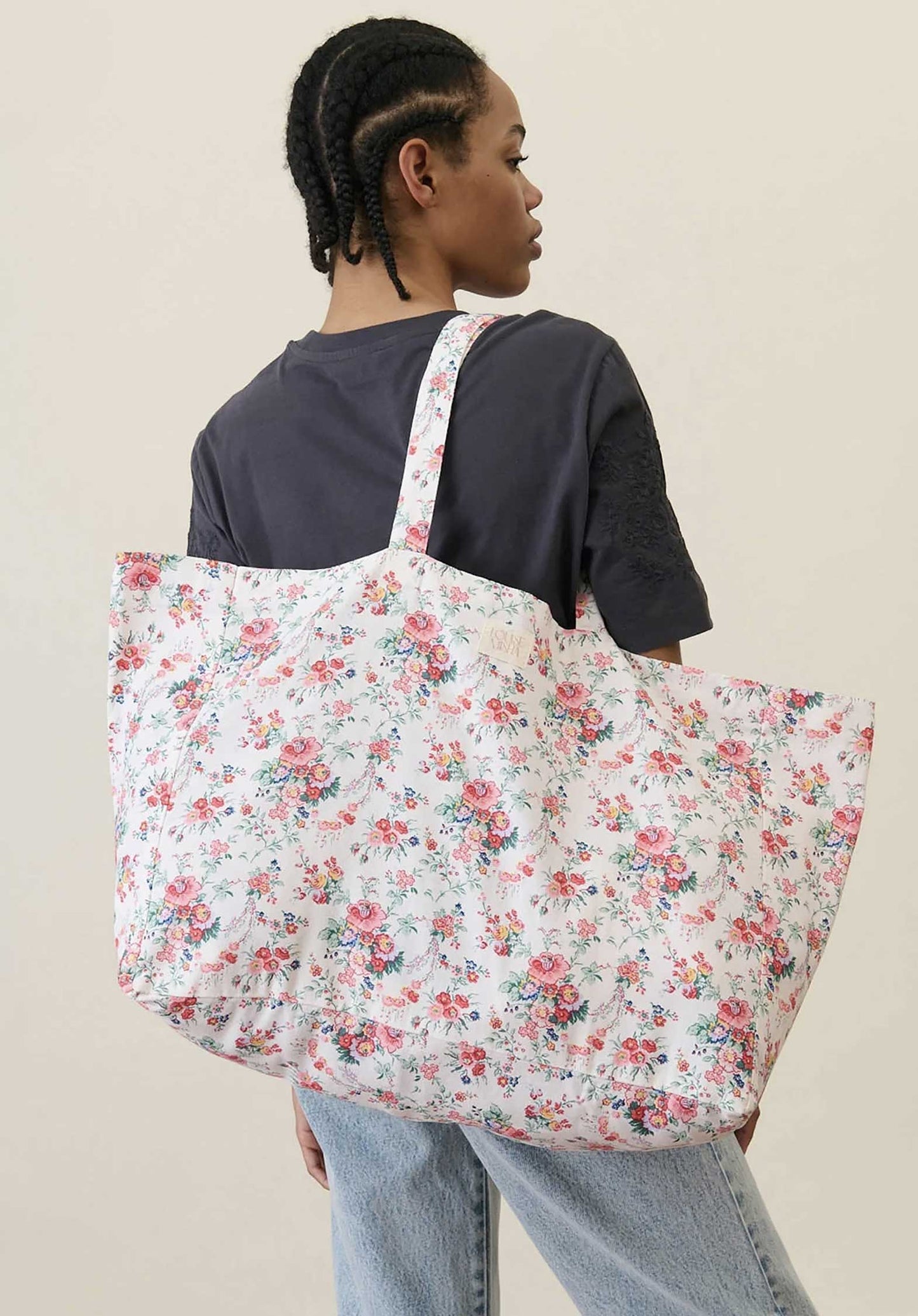 Tote Bag T0201 Beverly Cream-Rosa-Festa