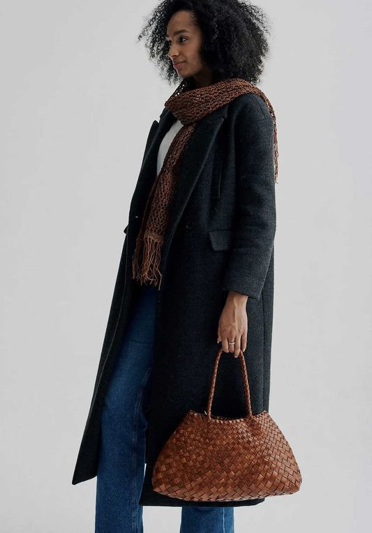 Shoulder Bag Santa Croc Santa Croce Big Tan-Black-Edge