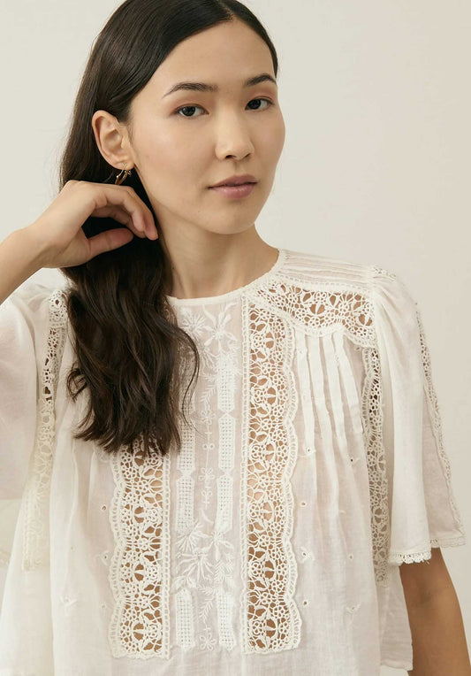Blouse B0383 Ingrid Off-White