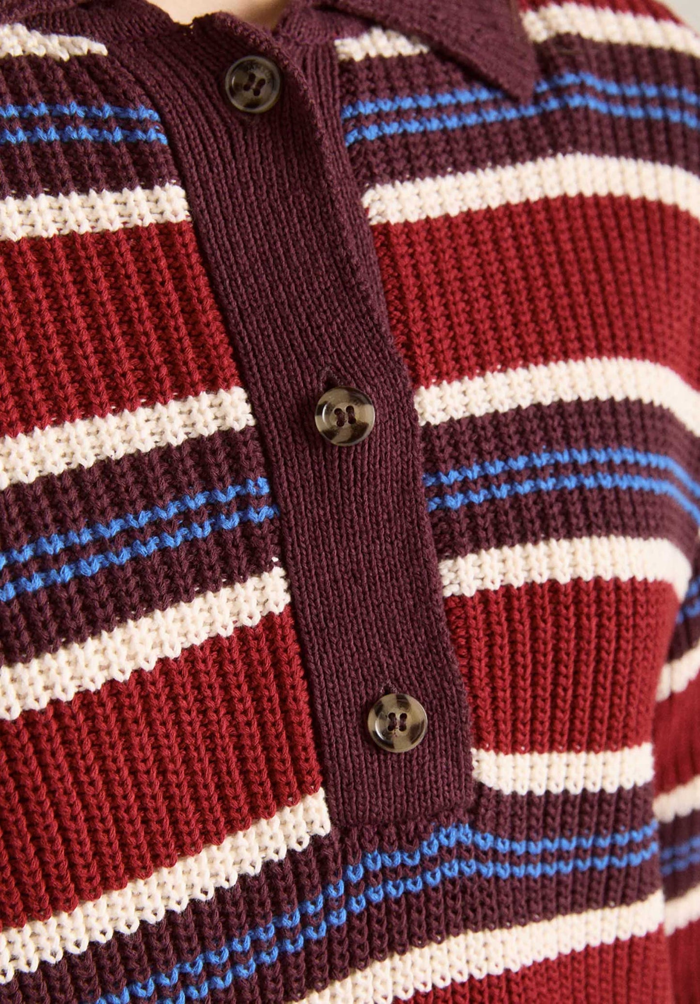Aw25-dm-2018 Ilona Strip Rugb Burgundy