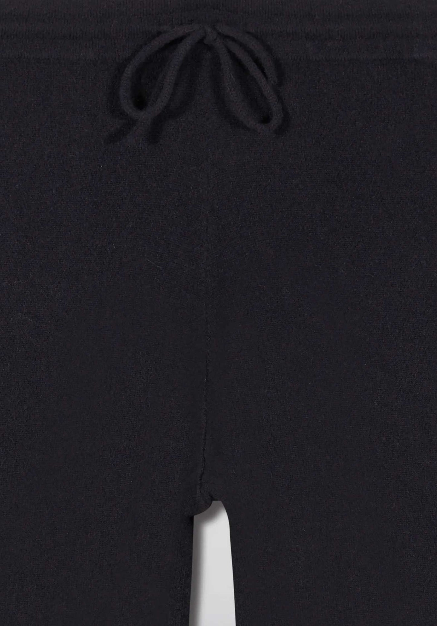 From Future | Cashmere Wide Jogger - Embroidered Heart Pocket Noir