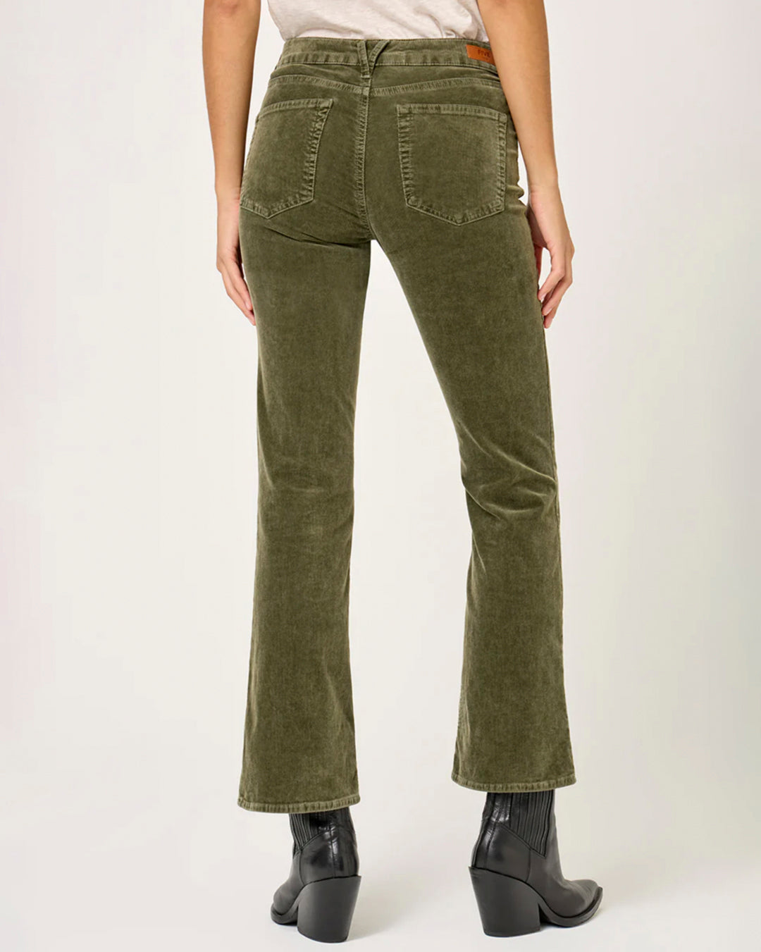 FIVE | Maylan Crop Flare Pant - Forest Velvet