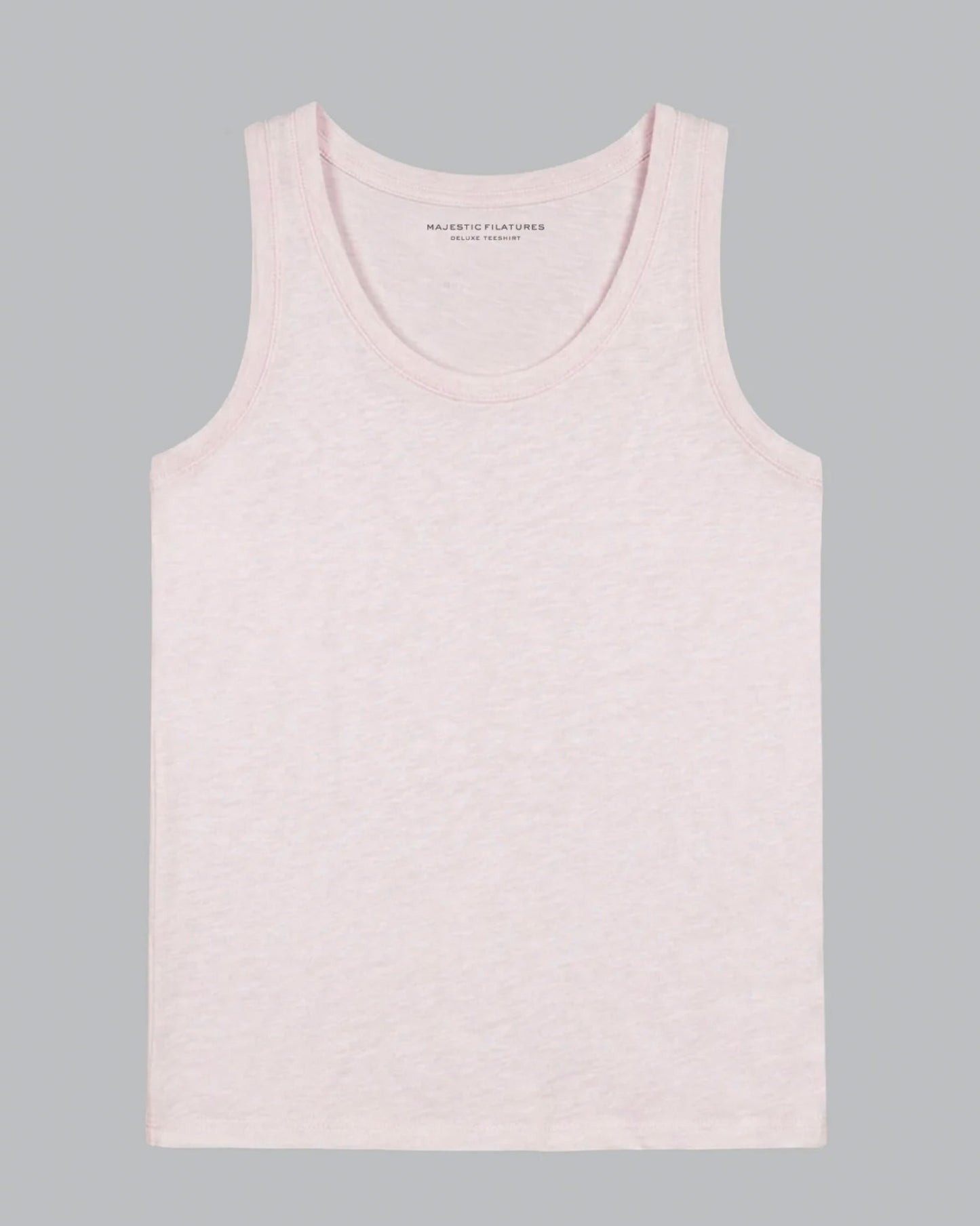 Majestic | Fitted Linen Tank - Cool Touch Crewneck Eau-De-Perie