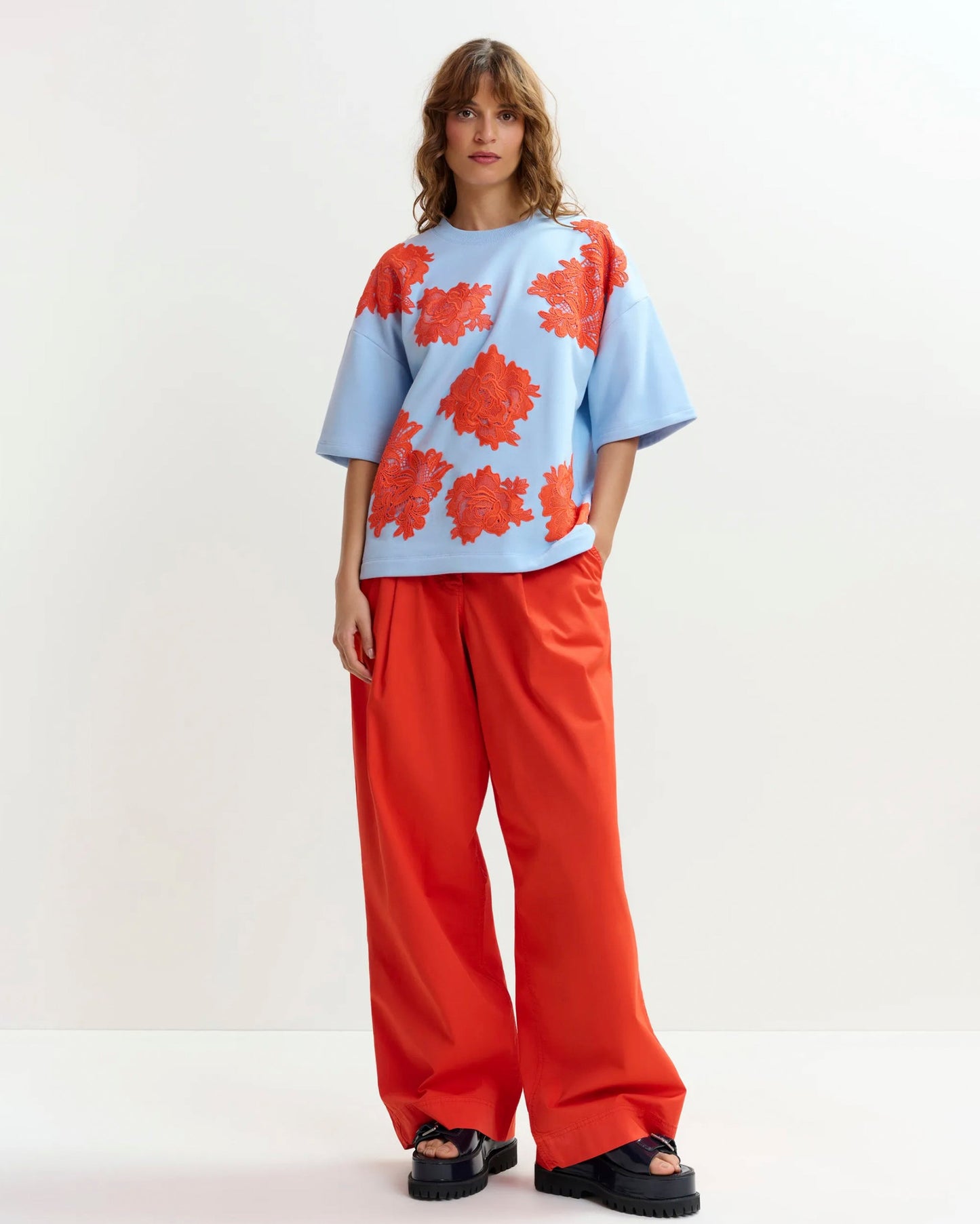 Essentiel Antwerp | Jista T-Shirt - Relaxed Cotton Jersey Lake-View