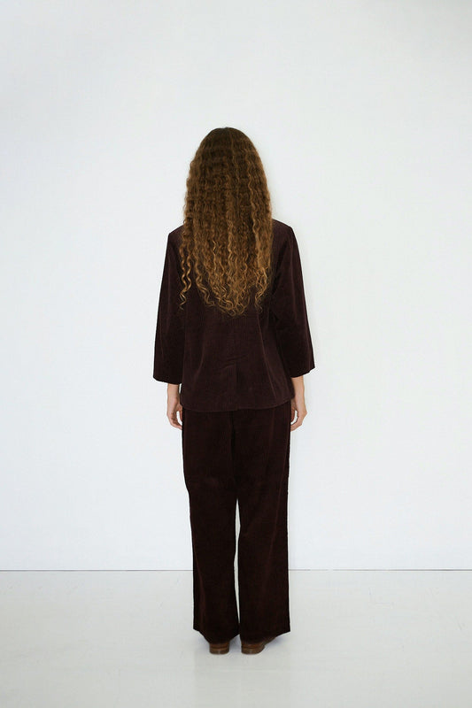 Aw25-628 Corduroy Wide Tr Burgundy