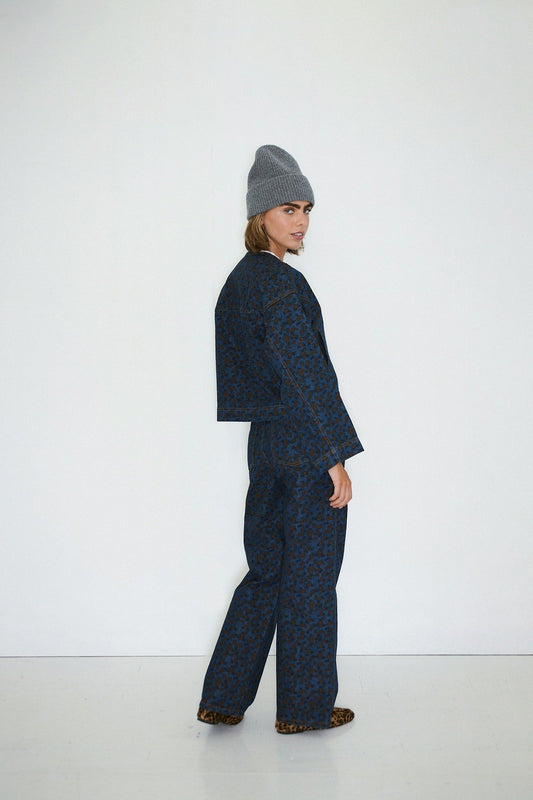 Aw25-714 Flowers Crop Jac Deep-Indigo