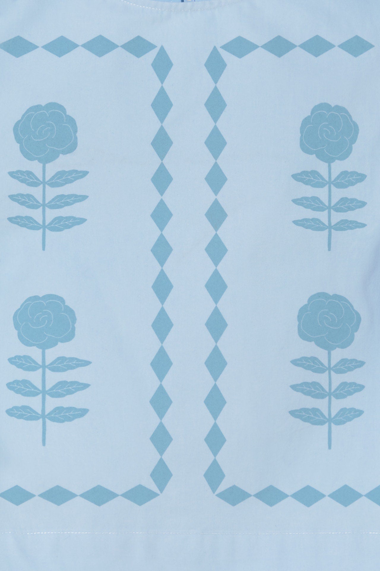 Blouse Flowers Top Blue