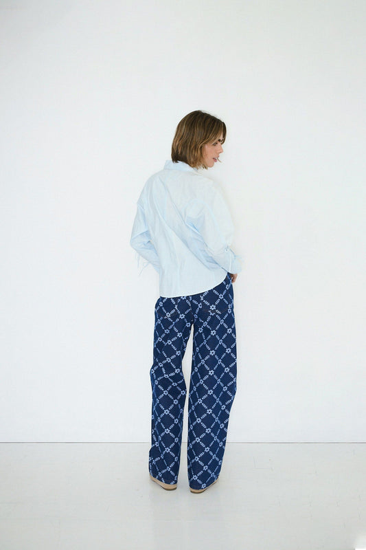 Aw25-800 Lace Blouse Ice-Blue