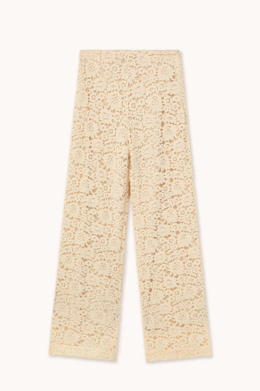 Aw25-603 Lace Wide Trouse Light-Cream