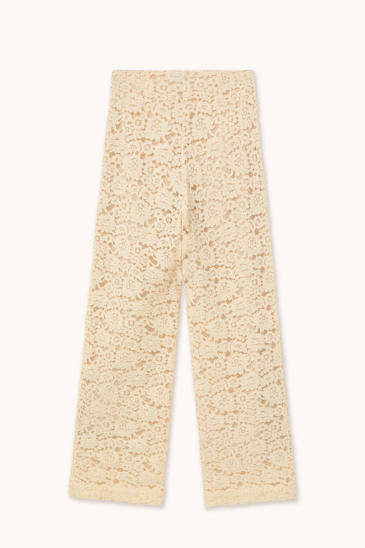 Aw25-603 Lace Wide Trouse Light-Cream