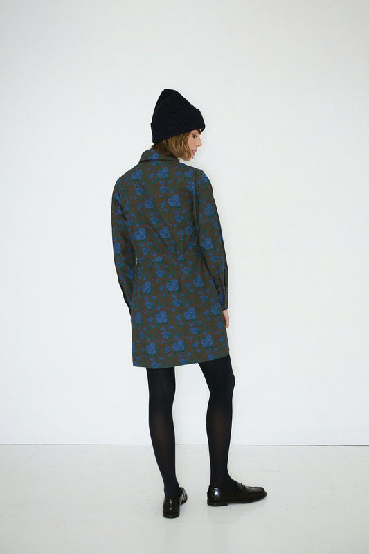 Aw25-735 Roses Shirt Dre Dark-Brown