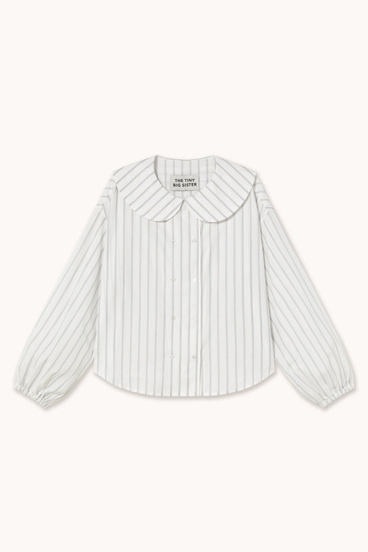 Aw25-622 Striped Shirt Off-White