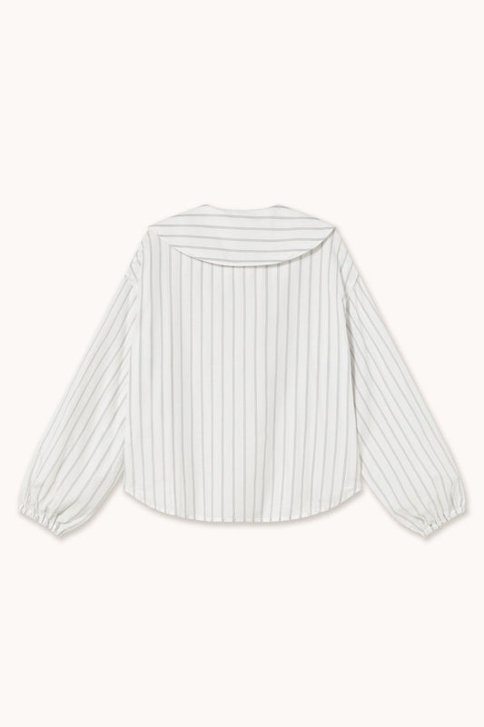 Aw25-622 Striped Shirt Off-White