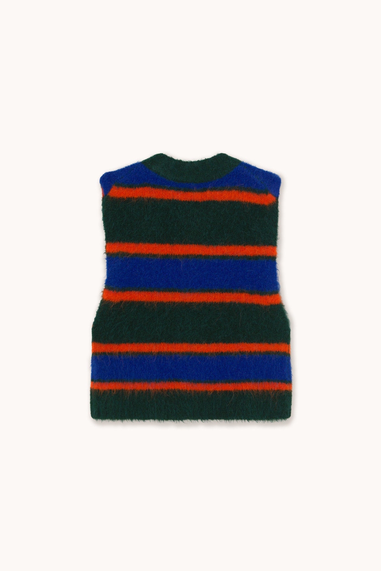 Vest Striped Vest Bottle-Green