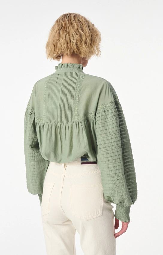 Vanessa Bruno | Broderie Anglaise Blouse - Almond Amande