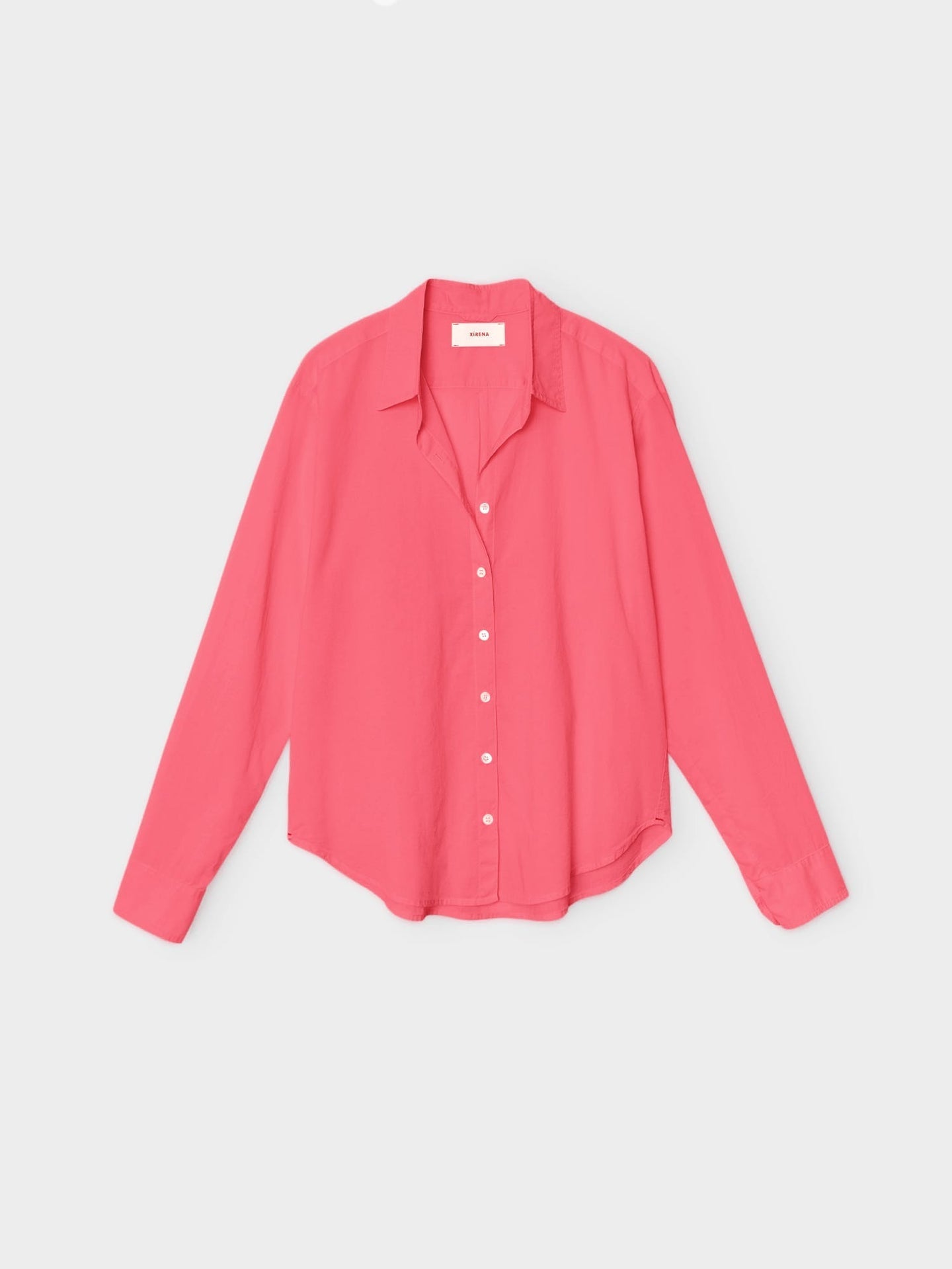 Xirena | Beau Shirt in - Relaxed Cotton Poplin Crimson