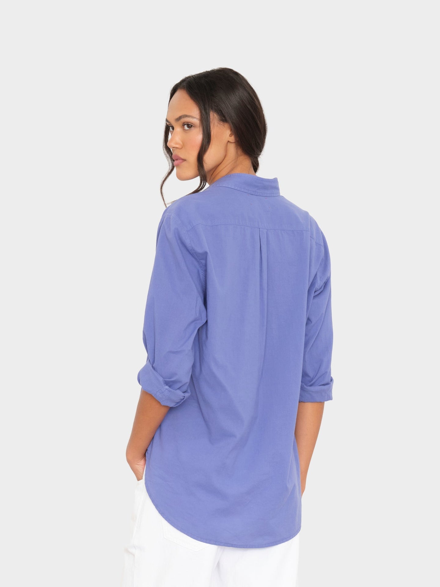 Xirena | Beau Shirt in Star-Blue Cotton Poplin