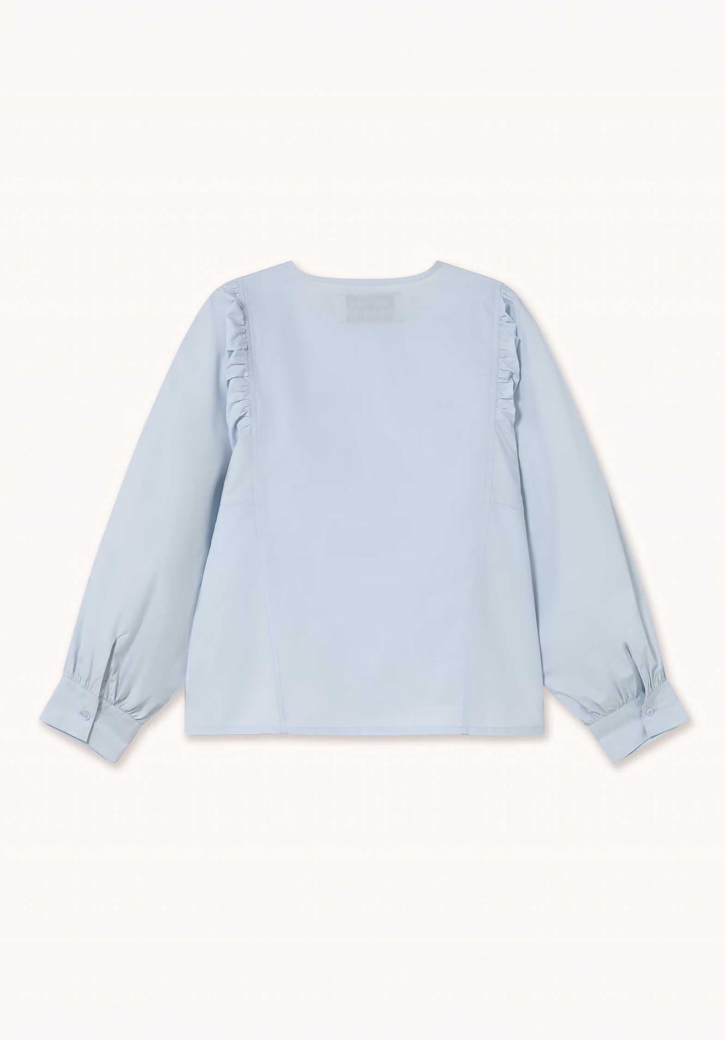 Blouse Embroider Blouse Ice-Blue